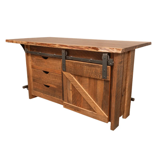 Live Edge Walnut Top Kitchen Island