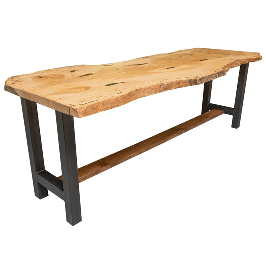 100" Ash Live Edge Counter Height Table
