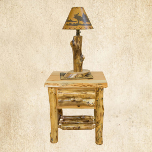 Aspen Pine 1 drawer nightstand