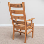 Back of Rustic Dining Chair, Reclaimed Wood