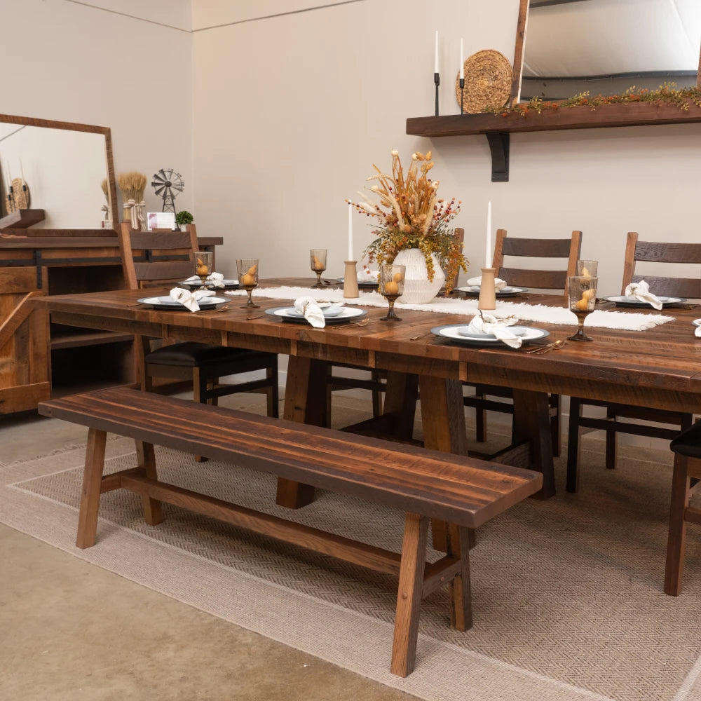 Rustic Barnwood Bench