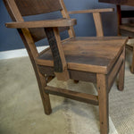 Farmhouse Rustic Dining Chair, Barnwood