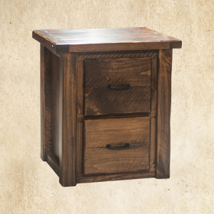 Hand Hewn 2 Drawer Nightstand