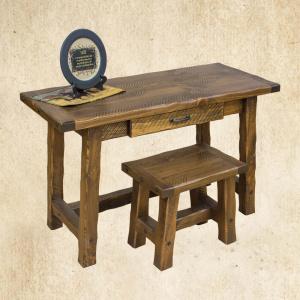 Hand Hewn 48 Student Desk with Bench