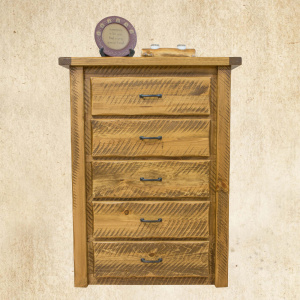 Hand Hewn 5 Drawer Chest