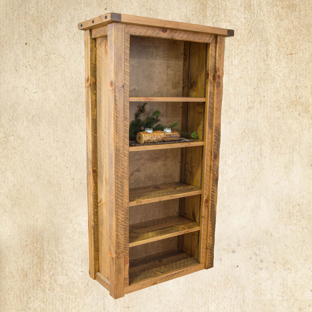 Hand Hewn Bookcase
