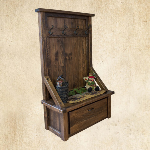 Hand Hewn Hall Bench