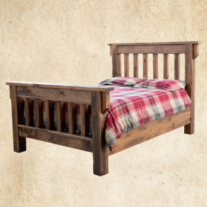 Hand Hewn Mission Bed