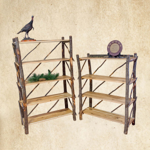 Hickory 5 Open Shelves