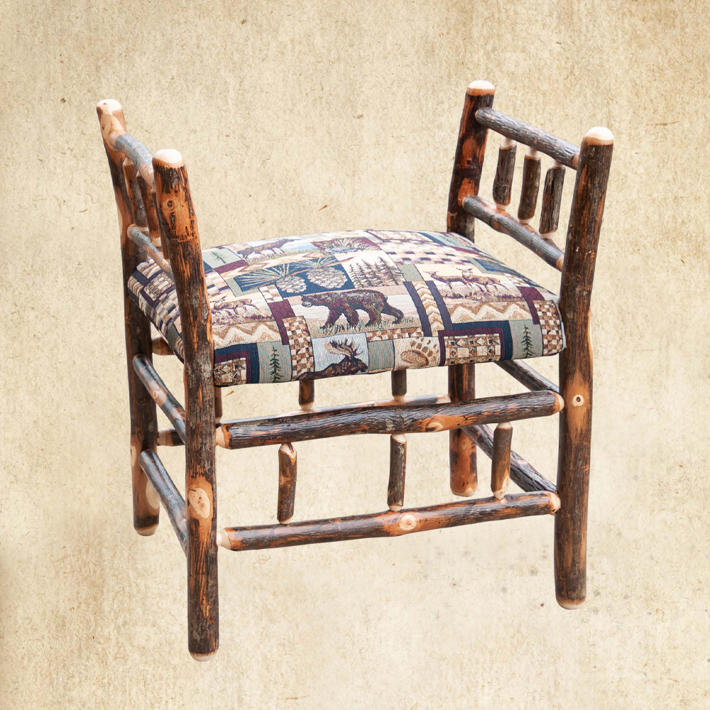 Hickory Bench with side