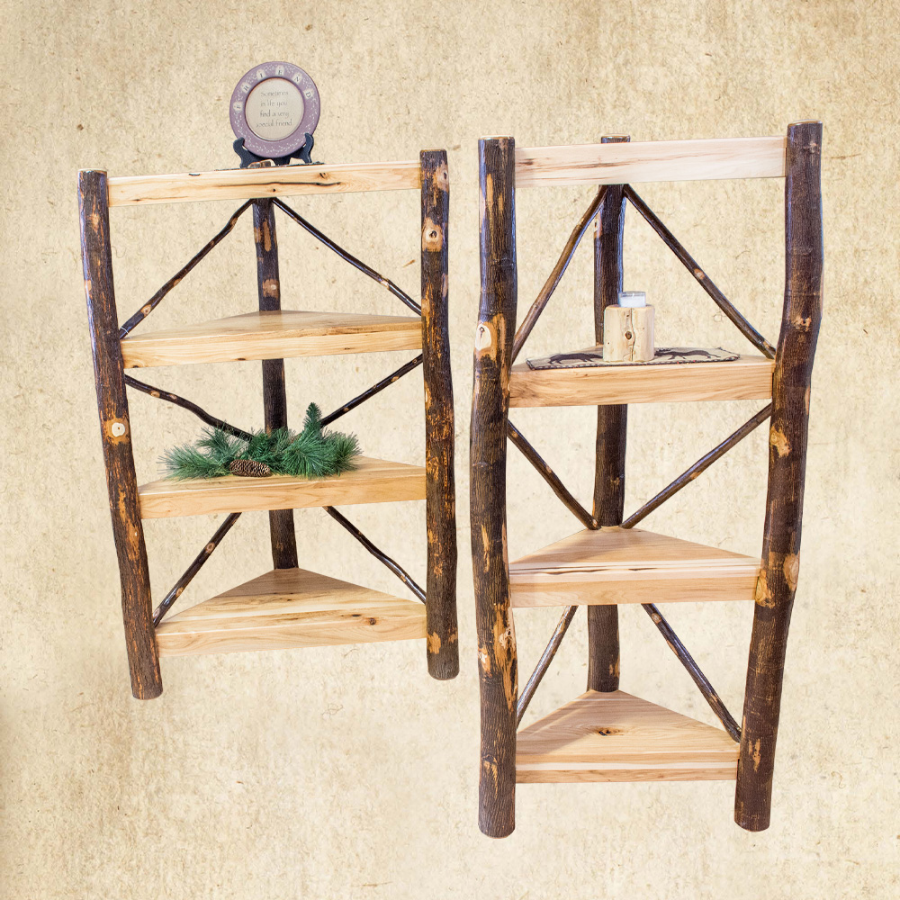 Hickory Corner Shelf