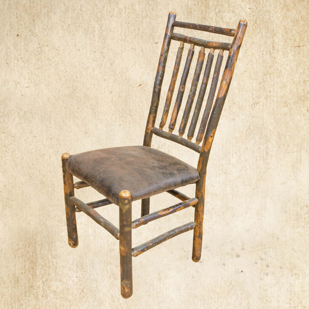 Hickory Spindle Back with Upholstered Seat