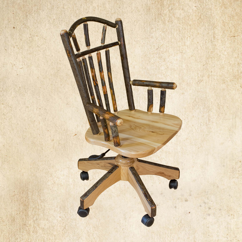 Hickory Wagon Wheel Desk Chair