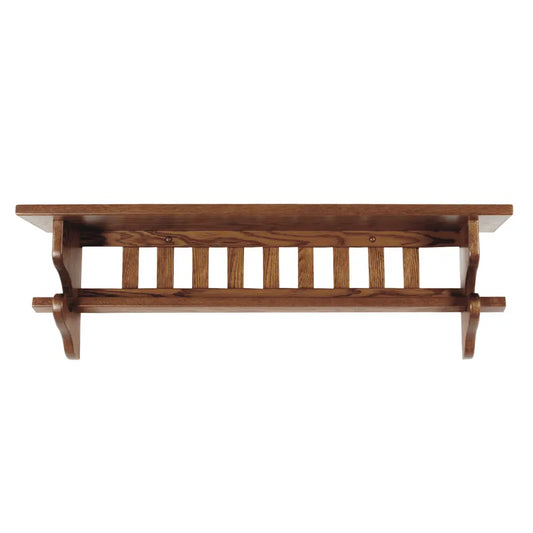 Mission Quilt Rack with Shelf, Oak Wood, Michaels Stain