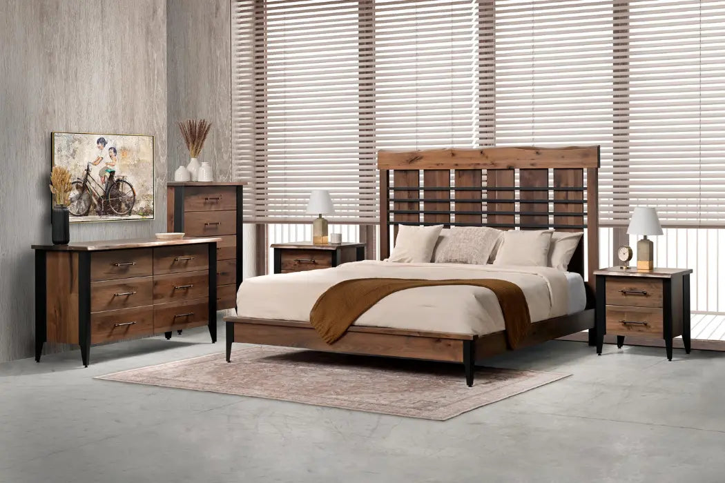 Leighton Walnut Bedroom Set