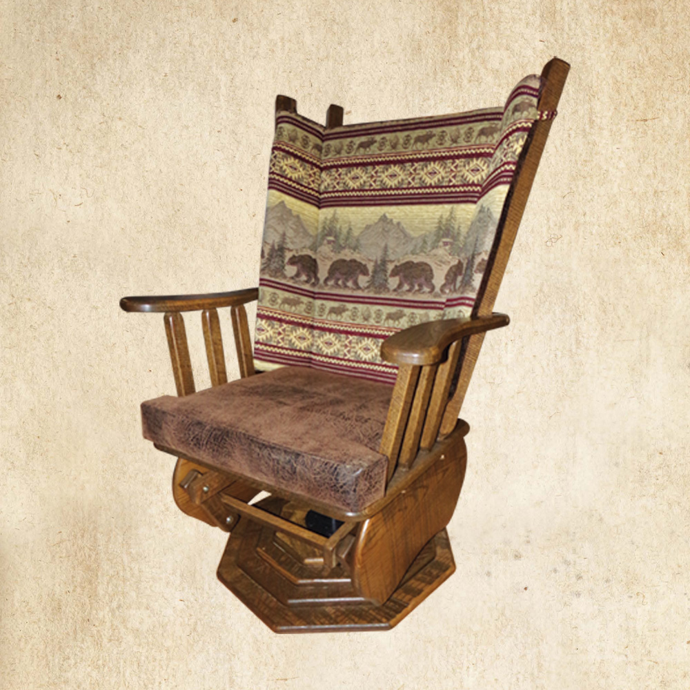 Hickory Swivel Glider
