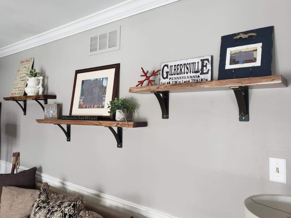 Live Edge Shelves