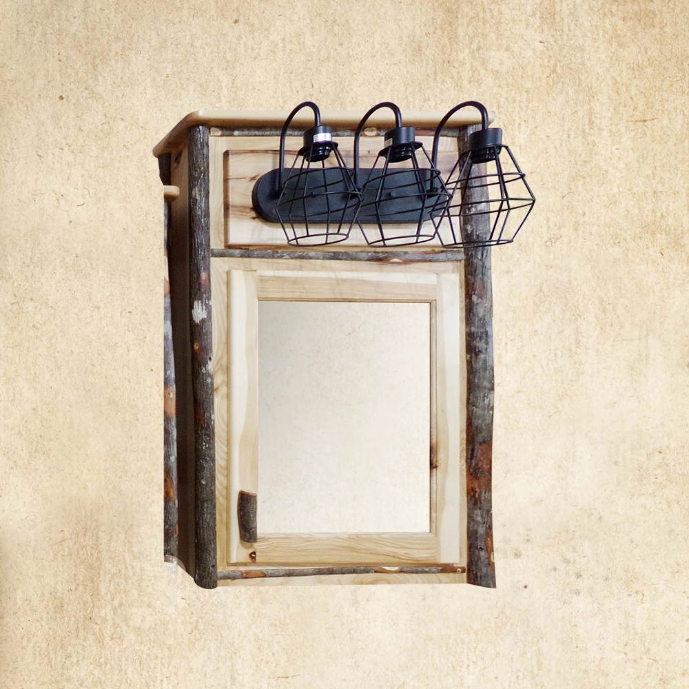 Hickory Medicine Cabinet with lights